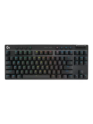 Logitech G PRO X TKL Gaming Tastatur - Nordisch - Schwarz - Komfortable Gaming-Tastatur mit kabelloser Verbindung, RGB-Hintergrundbeleuchtung und präzisen Tactile-Tasten für ein optimales Spielerlebnis.