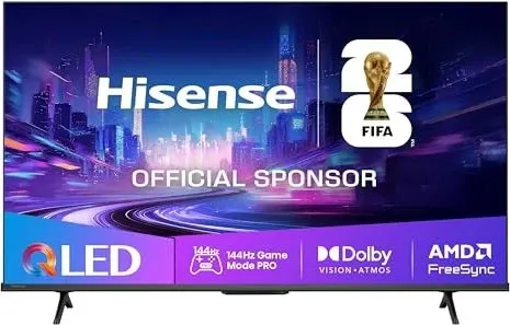Hisense 43E7Q PRO 43" Smart TV - TV - QLED 4K Ultra HD mit Dolby Atmos für ein beeindruckendes Klangerlebnis, ideal für Film- und Gaming-Fans.
