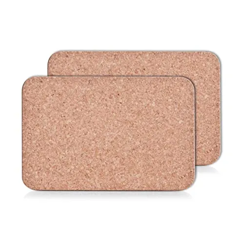 ZELLER Kork-Topfmatten-Set 2tlg. rechteckig, 30 × 20cm - Praktisches 2er Set Kork-Topfuntersetzer für den täglichen Einsatz. Rutschfest und schützend, ideal für heiße Töpfe und Pfannen. Maße: 30 × 20 cm. Schützen Sie Ihre Oberflächen stilvoll!