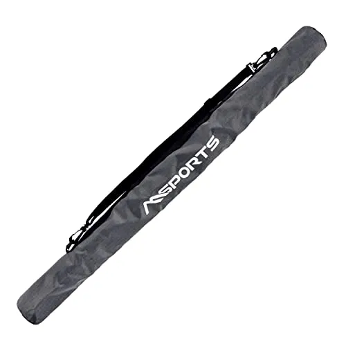 Msports Nordic Walking Faltbare Stocktasche Premium Bag - Leicht und Robust - Die Msports Nordic Walking Tasche ist ideal für Trekkingstöcke. Sie überzeugt durch ihre leichte und robuste Bauweise. Maße: 90x10 cm, Farbe: Anthrazit. Perfekt für den sicheren Transport Ihrer Stöcke.
