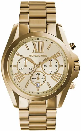 Michael Kors Bradshaw MK5605 Damenuhr - Elegante Armbanduhr mit Chronograph und 100m Wasserdichtigkeit, ideal für jeden Anlass. Perfekt für modebewusste Frauen, die Stil und Funktionalität schätzen.