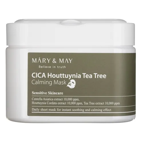 Mary&May CICA Houttuynia Teebaum Beruhigende Masken, 30 Stück