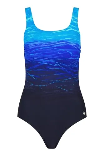LASCANA Badeanzug mit Batikprint und Shaping-Effekt - Bademode mit formendem Shaping-Vorderteil und integrierten Softcups für optimalen Halt, ideal für einen stylishen Auftritt am Strand.