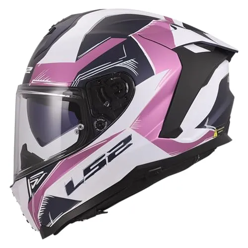 LS2 FF817 Challenger II Flaman Helm, M (57/58) - Hochwertiger Integralhelm für Tourenfahrer, leicht und sicher dank HPFC-Material. Mit integriertem Sonnenvisier und Pinlock 120 Max Vision für optimale Sicht. Ideal für lange Fahrten.