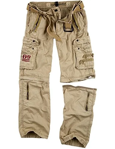 Surplus Royal Outback Trousers - Gr. 5XL, Royalsahara - Wanderhose mit Zip-off-Funktion, ideal für flexible Outdoor-Aktivitäten. Aus 100% Baumwolle, bequem geschnitten und in 7 Farben erhältlich.