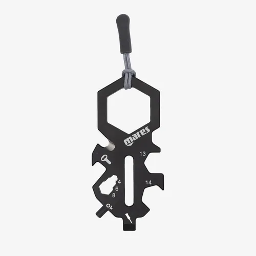 Mares Smarty Mini Tauchwerkzeug - Outdoor-Werkzeuge: Kompaktes und robustes Multitool aus 440er Edelstahl mit PVD-Beschichtung, ideal für Taucher und grundlegende Reparaturen.
