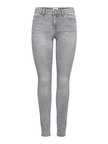 ONLY Female Skinny Jeans ONLWAUW - Modische Mittlere Taille - Damen-Jeanshosen mit Skinny Fit, ideal für einen schlanken Look und hohen Tragekomfort dank 64% Baumwolle und Elasthananteil.