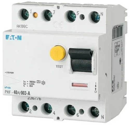 Eaton FI-Schutzschalter PXF-40/4/03-S/A-BRD IP20 Fehlerstrom-Schutzschalter