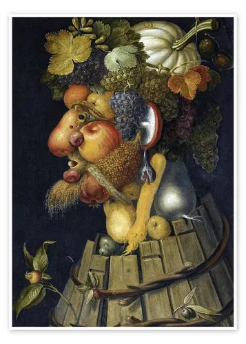 Posterlounge Wandbild Herbst, Giuseppe Arcimboldo, erhältlich als Poster, Leinwandbild, Wandsticker oder Acrylglasbild