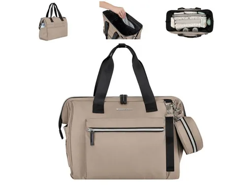 Kikkaboo Wickeltasche Maxi mit Wickelunterlage - Praktische Wickeltasche mit Reißverschluss und kleiner Tasche, ideal für unterwegs. Perfekt für frischgebackene Eltern, ab Geburt geeignet.
