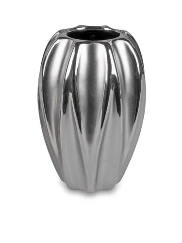 formano Dekovase Silber 15 cm – Handgefertigte Keramikvase - Elegante, handgefertigte Keramikvase in Silber, perfekt für stilvolle Arrangements. Wählen Sie zwischen 15, 20 oder 25 cm Höhe für Ihr Zuhause.