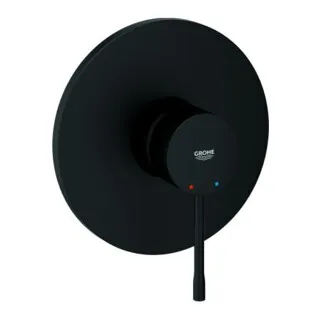 GROHE Einhand-Brausebatterie Essence Professional Edition - Phantom Black - Spülkastenzubehör mit stilvollem Design, ausgestattet mit GROHE SilkMove für präzise Wassersteuerung und verdeckter Befestigung für eine elegante Optik.