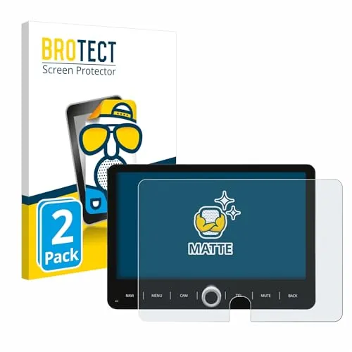 BROTECT Entspiegelungs-Schutzfolie für Dynavin D9-T5TP (2 Stück) Matte Displayschutz-Folie, Anti-Reflex, Anti-Fingerprint