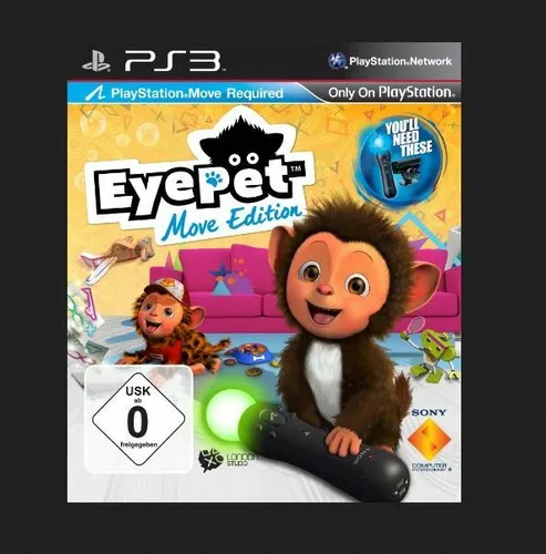 PS3 Eyepet Move Edition für PS Move - PC- & Videospiele, interaktive Simulation für die ganze Familie mit PS Move Unterstützung - erlebe das virtuelle Haustier hautnah!