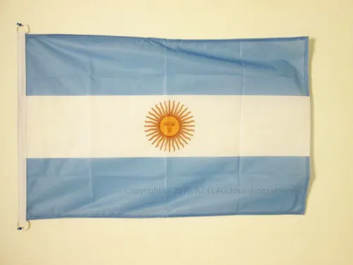 PAVILLON NAUTIQUE ARGENTINE 45x30cm - DRAPEAU DE BATEAU ARGENTIN 30 x 45 cm - Ne