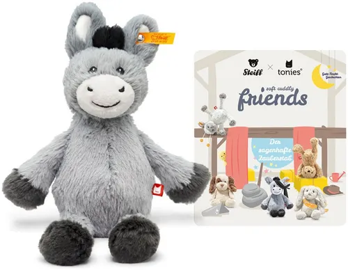 tonies - Hörfigur für die Toniebox: Steiff Soft Cuddly Friends Dinkie Esel, liebevoller Esel mit tollen Abenteuern für Kinderhörspiele