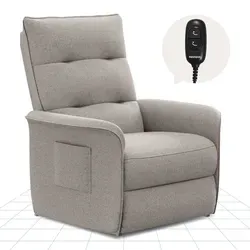 FLEXISPOT Elektrisch Relaxsessel Lichtgrau - Fernseh- & Relaxsessel mit verstellbarer Rückenlehne von 105° bis 155°. Ideal für Entspannung und Komfort, perfekt für Zuhause oder Büro.