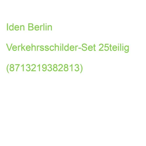 VAN_MANEN Verkehrsschilder Set Verkehrsschilder und Pylonen 25 Stück (8713219382