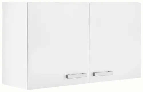 Hängeschrank OPTIFIT "Odense", weiß (weiß, weiß), B:100cm H:57,6cm T:34,6cm, Schränke, Hängeschrank, 100 cm breit, 57,6 cm hoch, mit 2 Türen