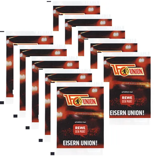 1.FC Union Berlin - Sticker Stars - Sammelsticker - 10 Tüten