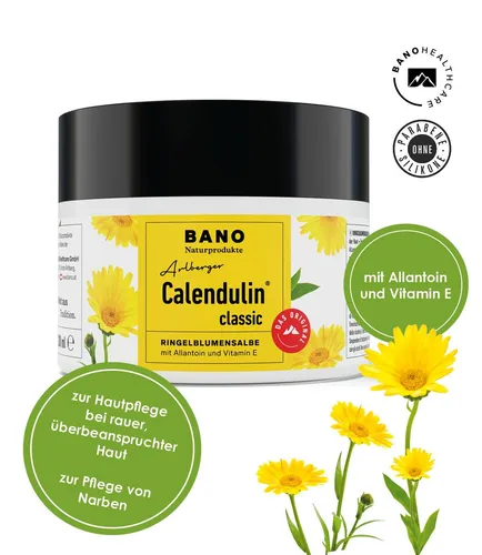 Calendulin Arlberger Salbe 200 ml - Arzneimittel für die Haut, ideal zur Linderung von Entzündungen und zur Förderung der Wundheilung.
