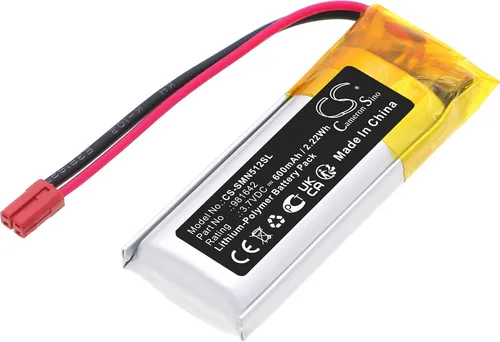 TECHTEK Akku für Somfy 5121348B und Nina IO 1805251 - Li-Polymer Akku (3.7V, 600mAh) in Schwarz, ideal für zuverlässige Energieversorgung Ihrer Somfy-Geräte. Hohe Kompatibilität für störungsfreien Einsatz.