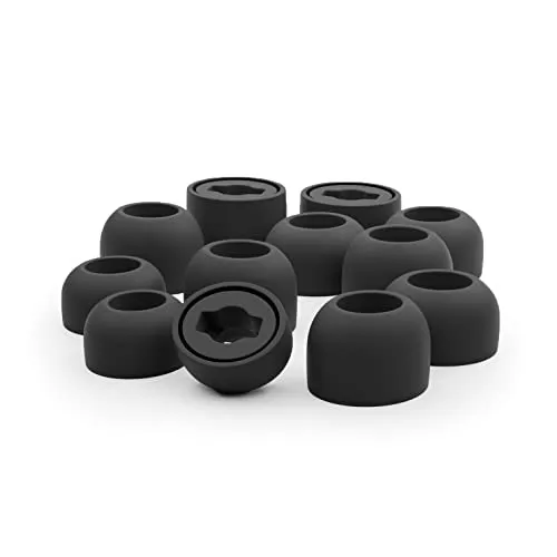 Okuli 12 x Silikon Ohrstöpsel Ohrhörer Gummi Tipps Für Samsung Galaxy Buds Pro 1 Kopfhörer Ohrhörer in Schwarz