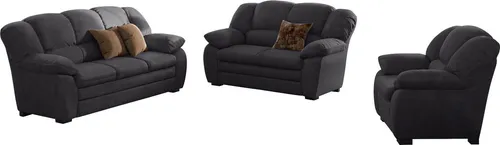 COTTA Polstergarnitur Casino, Sofa Set, 3-2-1 Sitzer, Wohnzimmer Garnitur, (Set, 3-tlg), Sessel, 2-Sitzer, 2,5-Sitzer, hohe Rückenlehne