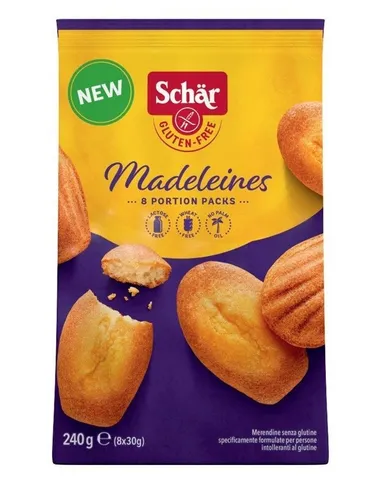 Schär Gluten Free Madeleines Merendina Glutenfreier Snack 240g Packung