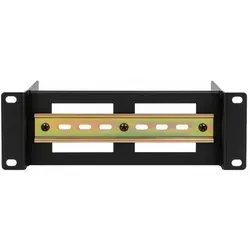 Danicom - 2HE DIN Hutschiene für 10" Schränke - in der Tiefe verstellbar