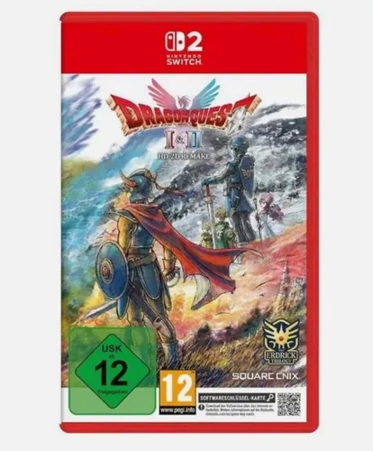 Dragon Quest I & II HD-2D Remake für Nintendo Switch 2 - Rollenspiel-Klassiker in HD-2D, erlebe epische Abenteuer und rette die Welt vor finsteren Mächten! Ideal für Fans von strategischen RPGs.