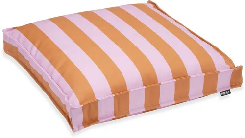 H.O.C.K. Riviera Stripe Outdoor Sitzkissen – Wetterfestes Stuhlkissen mit Blockstreifen (Cognac Flieder, 50x50x5cm) - Stylisches Blockstreifen-Design für individuelle Gartenmöbel. Hergestellt aus wasser- und schmutzabweisendem Material, ideal für den Außenbereich. Pflegeleicht und mit langlebiger Farbechtheit für viele Saisons.