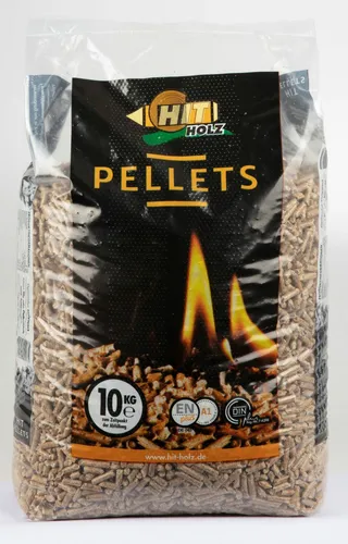 Holz-Pellets 10kg ENplus A1 für Pelletofen - Hochwertige Holzpellets aus Deutschland, Ø6mm, ideal für effiziente Heizsysteme. Praktische 10kg Sackware für eine einfache Lagerung und Handhabung.
