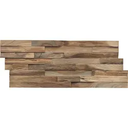 Xxxl Wandverkleidung Teak Elegance - Sonstige Wanddekoration aus handgefertigtem Teakholz, 3D-Effekt und einzigartige Unikate für einen besonderen Look in jedem Raum.