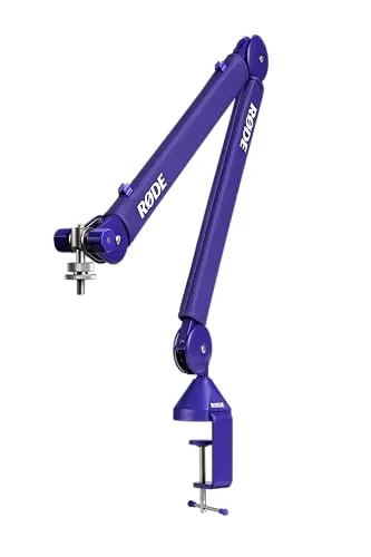 RODE Mikrofonarm PSA1+ Purple – Professioneller Tischmikrofonarm - Hochwertiger Mikrofonarm mit innovativem Federsystem für präzise Bewegungen. Ideal für Studio- und Heimgebrauch. Inklusive Zubehör für einfache Tischmontage und Kabelorganisation.