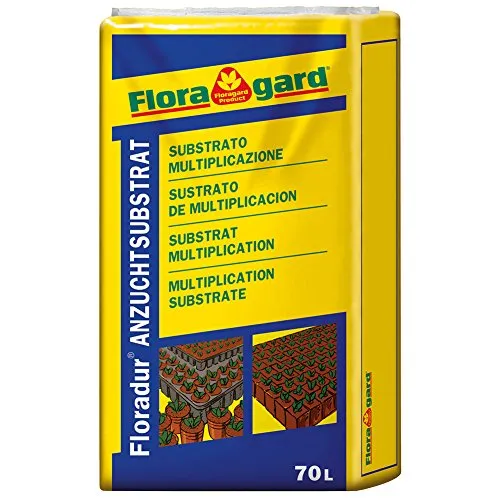 Floragard Floraton 3 Aussaaterde - 70 L - Schildkrötenerde - Einstreu für Schildkröten u. andere Reptilien - für die Anzucht von Microgreens - mit Ton