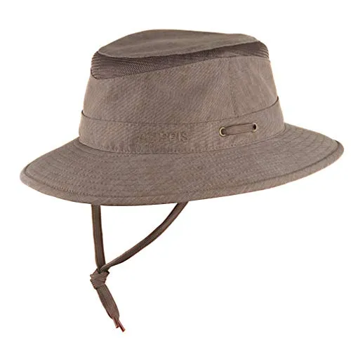 Scippis Australian Adventure Wear Hudson Hat - Braun, Größe L - Outdoor Hut mit hohem UV Schutzfaktor, leicht und robust für Reisen und Abenteuer in der Natur.