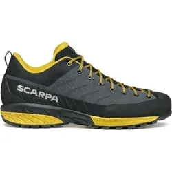 Scarpa Mescalito Planet Zustiegsschuhe gray/curry EU 46,5 - Vielseitiger Zustiegsschuh von Scarpa, gefertigt aus teilweise recyceltem Material. Mit hervorragendem Tragekomfort und Stabilität, ideal für technische Zustiege und leichte Klettereien.