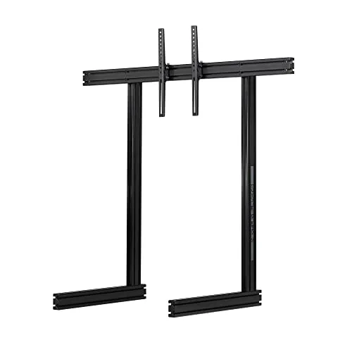 Next Level Racing Elite Freestanding Single Monitor Stand Black - Monitorhalterung für Bildschirme bis 65 Zoll, bietet optimale Bildschirmplatzierung und unterstützt ein immersives Sim-Racing-Erlebnis.