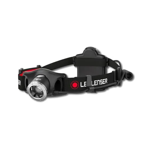 Ledlenser H7R.2 Stirnlampe - Aufladbar & Fokussierbar, 300 Lumen - Stirnlampe mit Lithium-Ionen Akku und 4xAAA-Batterien, 300 Lumen Helligkeit, schwenkbar und stufenlos dimmbar. Ideal für Outdoor-Aktivitäten mit innovativem Lichtsystem und rotem Rücklicht für zusätzliche Sicherheit.