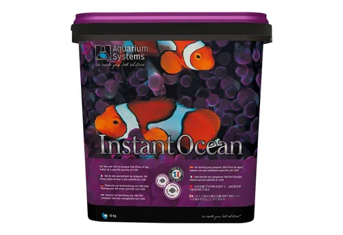 Aquarium Systems Instant Ocean Meersalz - 10 kg - Meersalz für Aquarienpflege, ideal für die Zucht und Aufzucht von Meeresfischen, bietet eine klare Lösung in Minuten und enthält alle notwendigen Elemente für die Gesundheit Ihrer Aquarienbewohner.