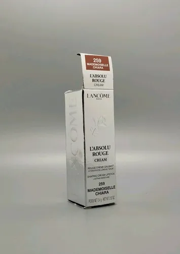 Lancôme L'Absolu Rouge Cream 3,2 g 259 Mademoiselle-Chiara - Lippenstift mit 30 % feuchtigkeitsspendendem Rosenbalsam für bis zu 18 Stunden Komfort und lebendige Farbe. Ideal für elegante Looks.