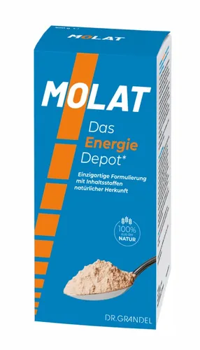 Dr. Grandel Molat 500g - Energieriegel & Getränke, nährstoffreiches Getränkepulver für optimale Energie und Vitalität, Mindesthaltbarkeit bis 31.05.2025