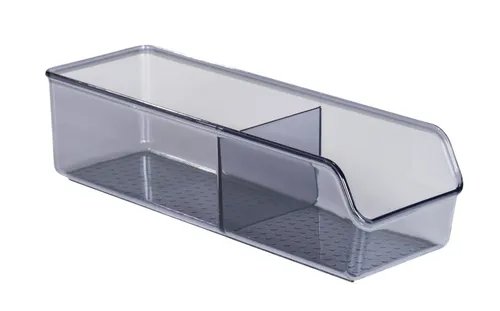 WENKO Kunststoff Badbox San Diego lang in Grau 27,5 x 7,2 x 9 cm