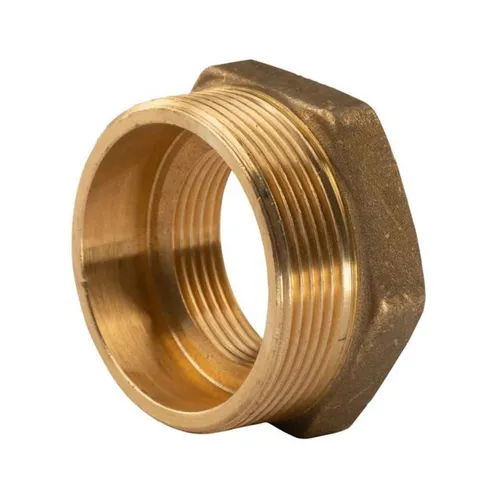 Messing Gewinde-Fitting Reduzierung 2"AG (DN 50) - 1 1/4"IG (DN 32) - schwere Au