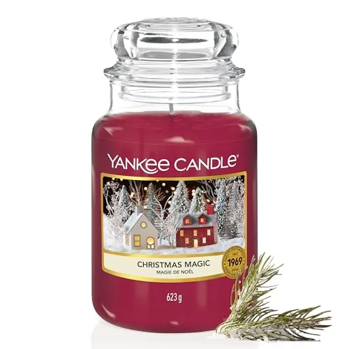 Yankee Candle Duftkerze im Glas (groß) | Christmas Cookie - Kerzen im Glas mit einer Brenndauer von bis zu 150 Stunden. Genießen Sie den klassischen Weihnachtsduft und ein angenehmes, dauerhaftes Dufterlebnis in jedem Raum.