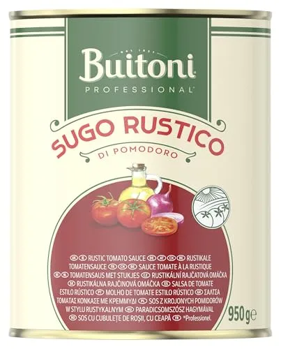 BUITONI Professional Sugo di Pomodoro Rustico, Fertige Tomatensauce, rustikale Sauce nach "Frito"-Art", 1er Pack (950g Dose)