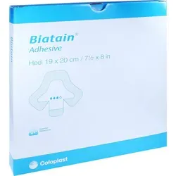Biatain Schaumverband Ferse 19x20cm - 5 ST - Kompressen & Verbände, selbst-haftender Polyurethan-Schaumverband mit einzigartiger 3D-Schaumstruktur für exzellente Absorption und lange Tragezeit von bis zu 7 Tagen.