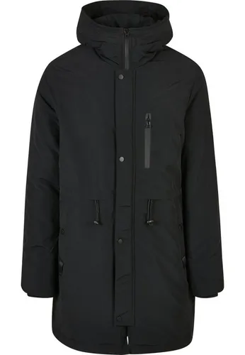 Urban Classics Men's TB5597-Light Parka Jacke, Black, M - Funktionsjacken mit Kapuze, Kordelzug in der Taille und praktischen Taschen, ideal für modebewusste Männer, die Komfort und Stil suchen.