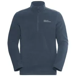 JACK WOLFSKIN TAUNUS HZ M Fleecepullover - Herren-Pullover aus atmungsaktivem POLARTEC 100-Fleece, hergestellt aus recyceltem Polyester. Ideal als Midlayer oder allein, schützt der hohe Kragen bei Kälte.